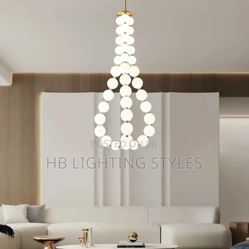 Simple Modern Loft Stair Chandelier Light