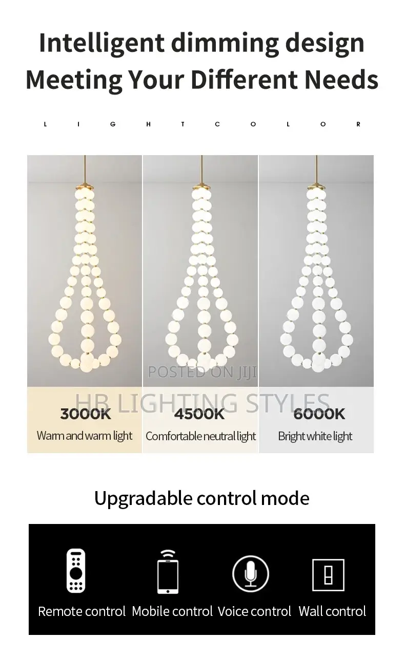 Simple Modern Loft Stair Chandelier Light