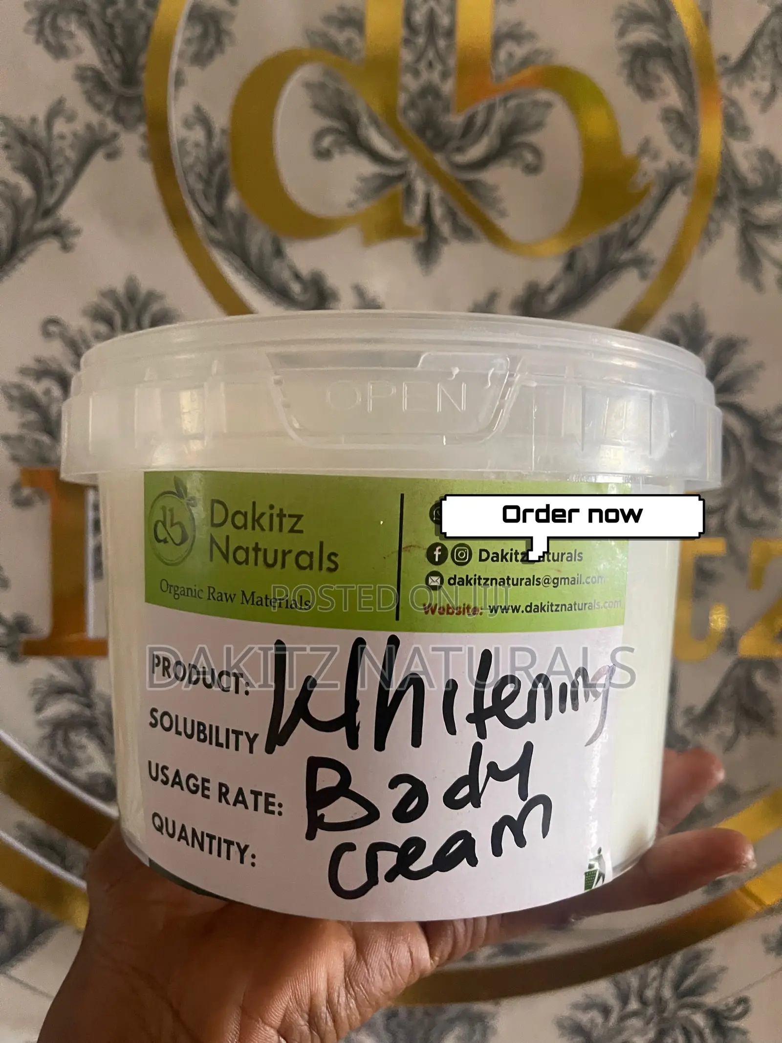 Whitening Body Cream 2L Size