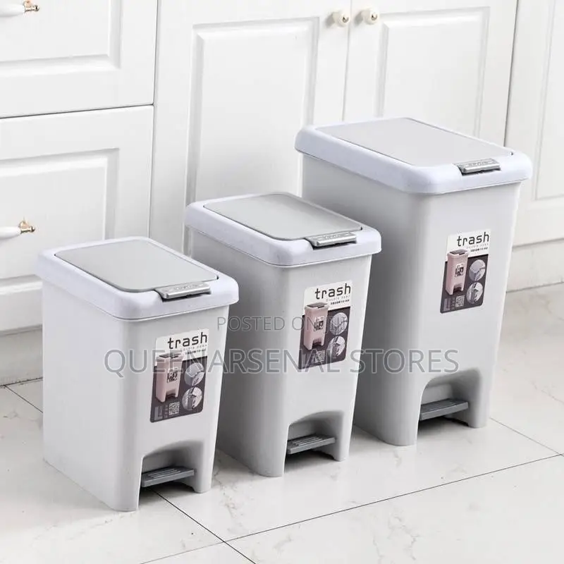 Plastic Pedal Dustbin -- 10l, 15l, 20l