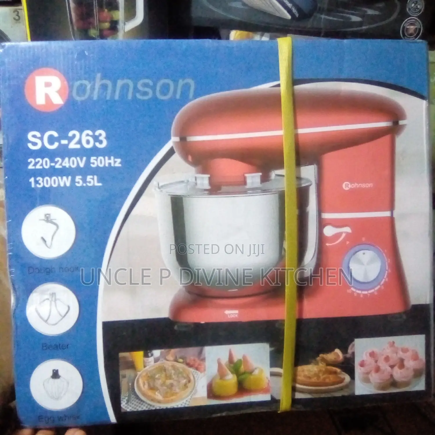 Rohnson Durable Quality 5.5L Stand Mixer With 1300W, Very