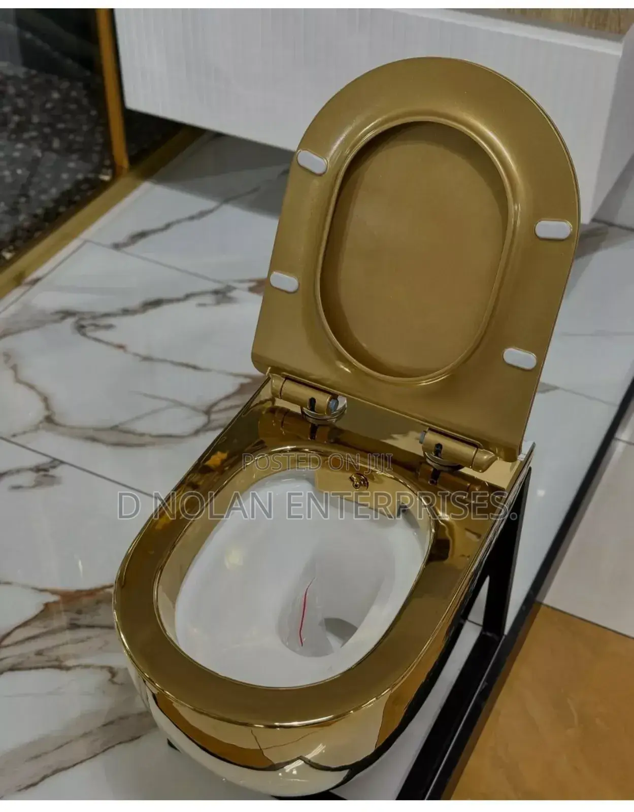 Gold Wall Hug Water Closet