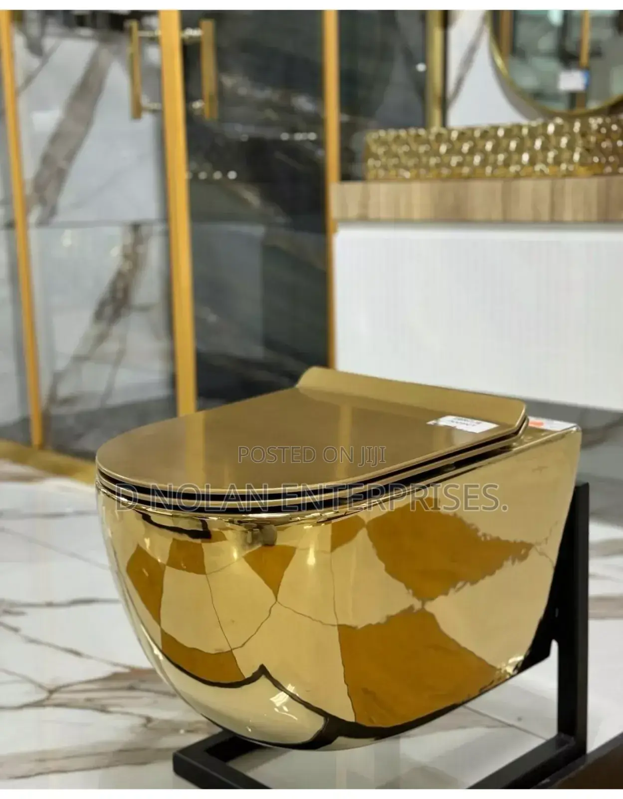 Gold Wall Hug Water Closet