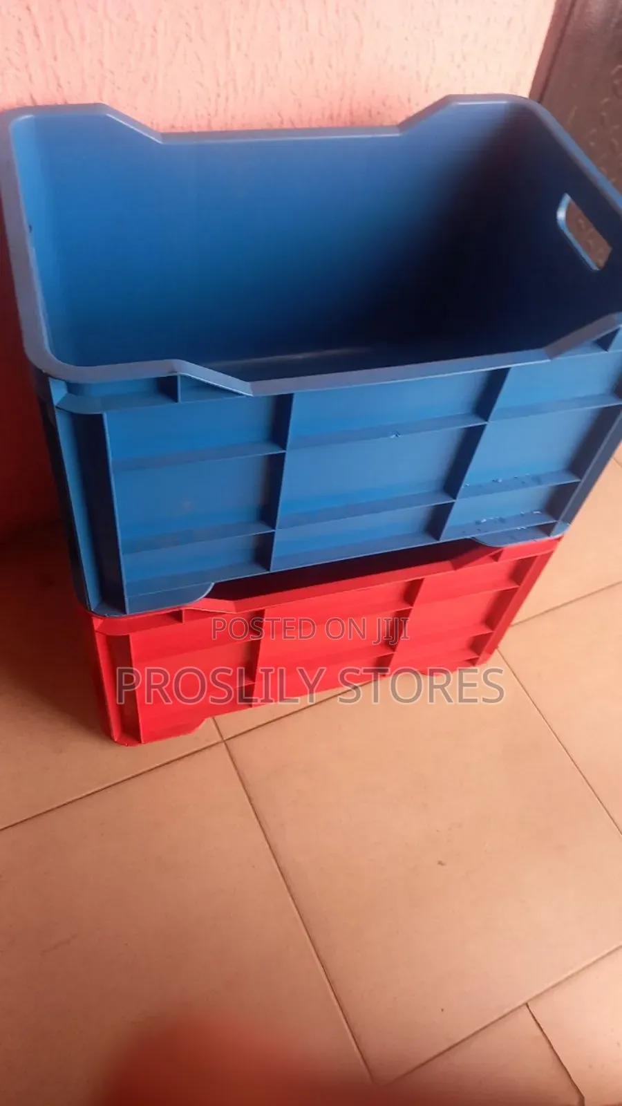 Strong Non Plastic Perforated Crates 53cm X 35cm X 29cm
