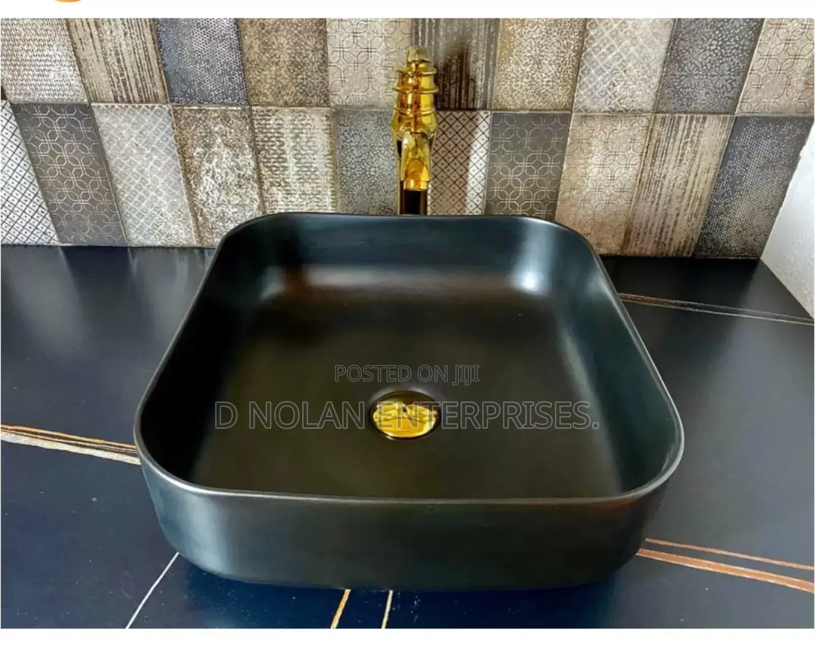 Mmat Black Counter Top Basin