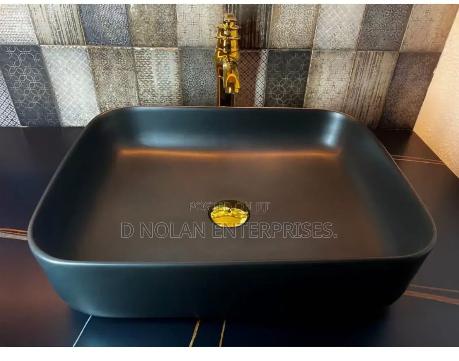 Mmat Black Counter Top Basin