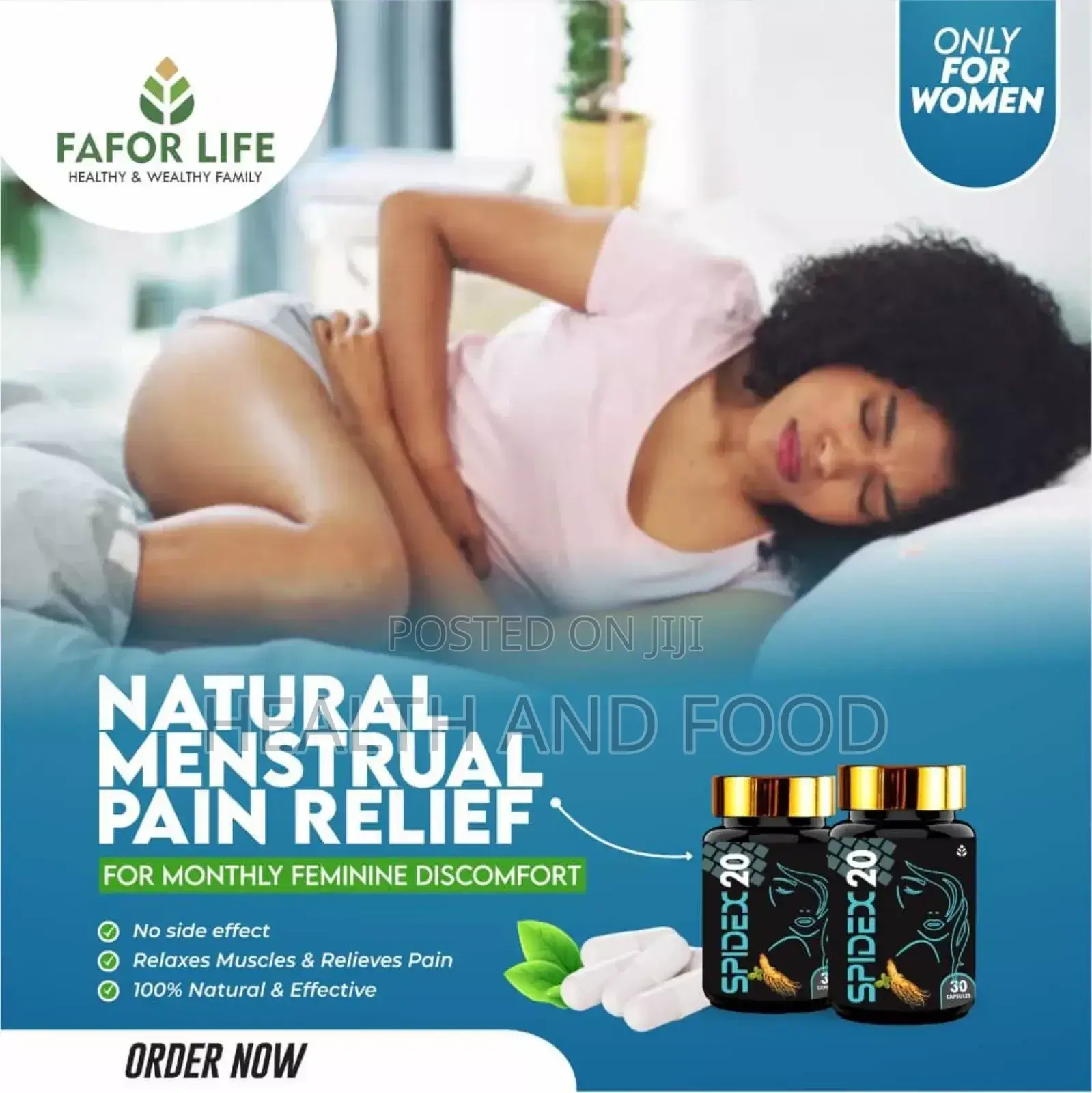 Natural Menstrual Pain Relief With Spidex20