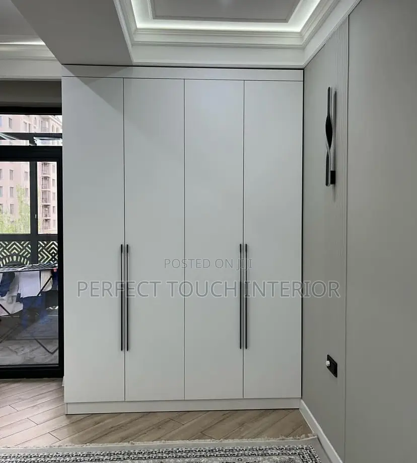 Wardrobe With Morden Accessories and Light Fixtures