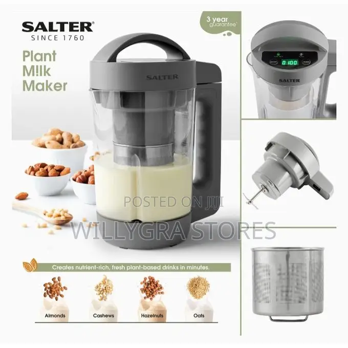 Salter Plant Milk Maker, Nutrient-rich Plant Dairy