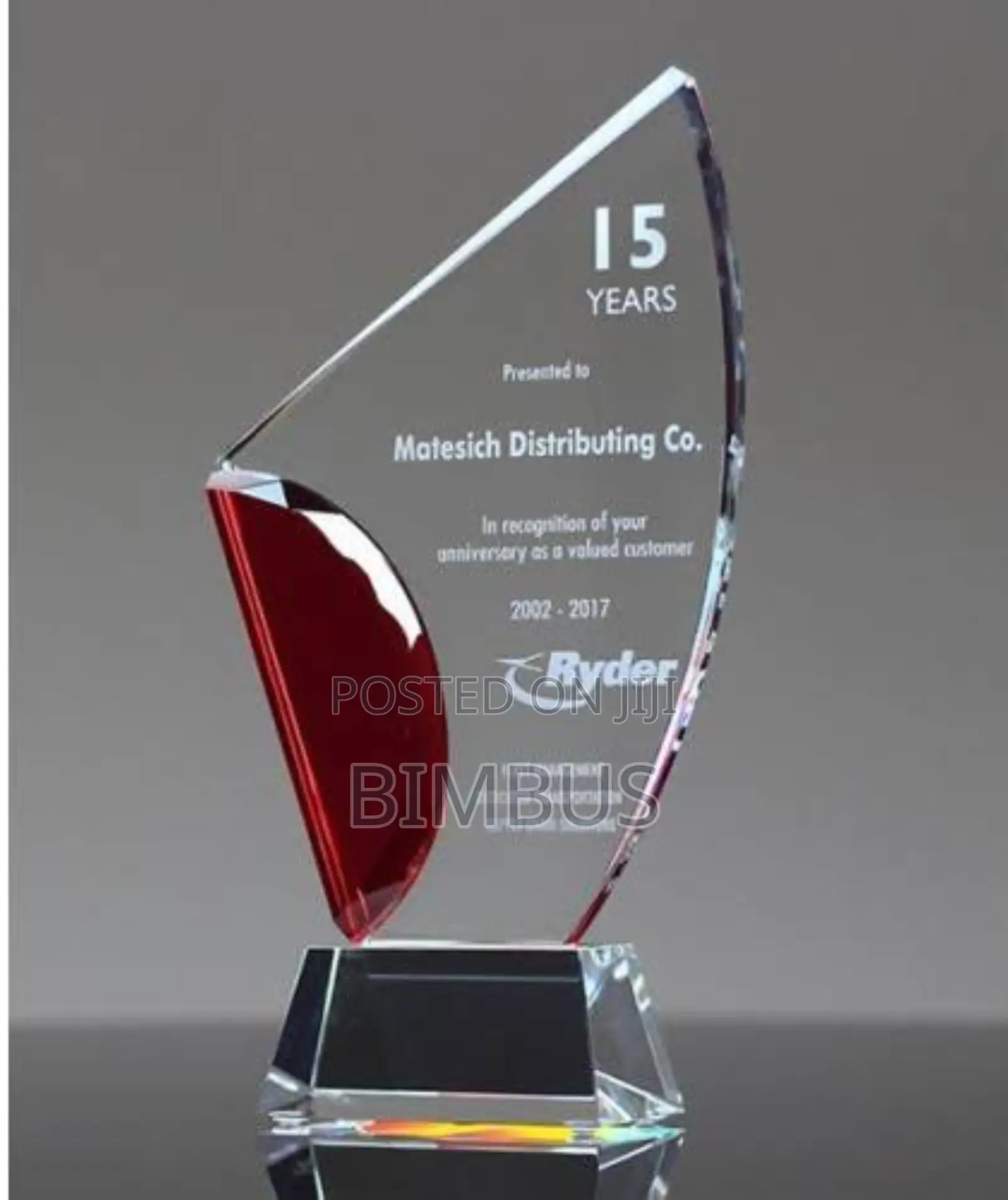 Award Plaque (Acrylic)