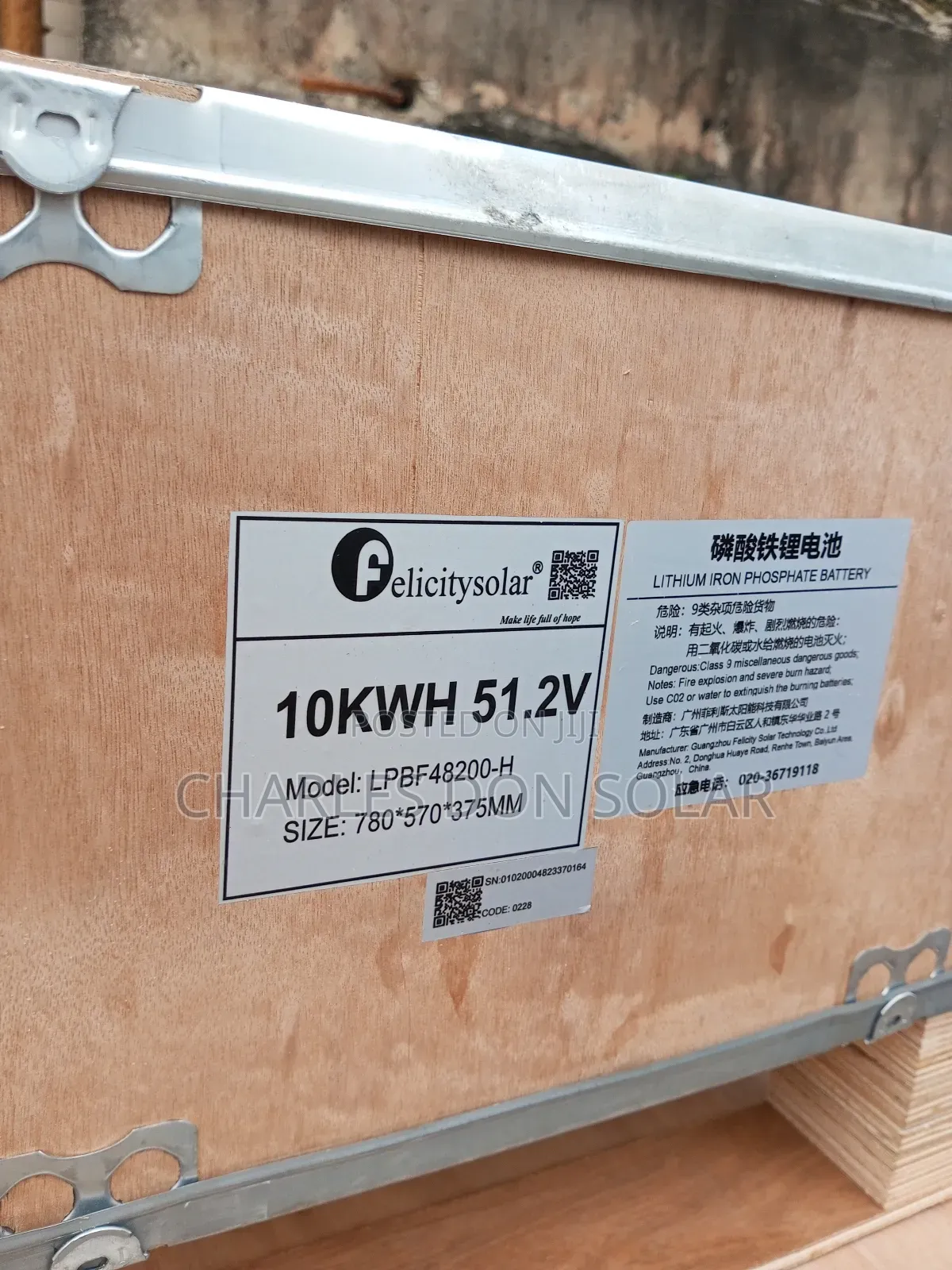 10kwh 48v Felicity Lithium Ion Battery