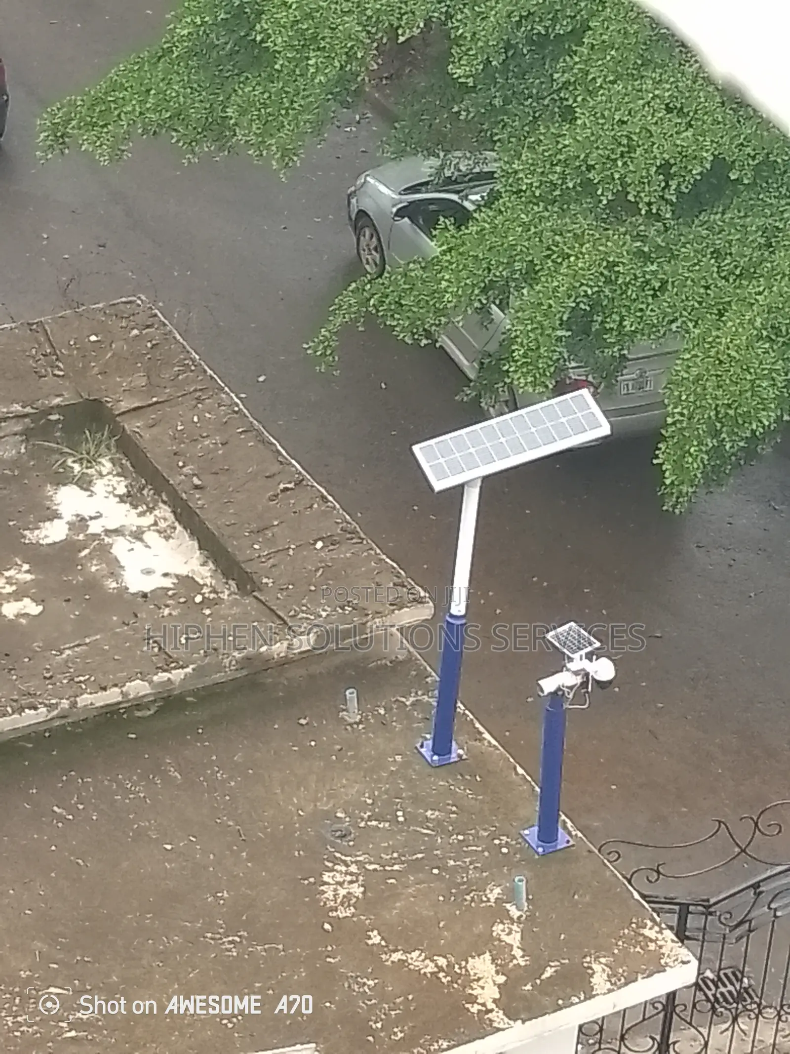 50M Solar Street Light Poles