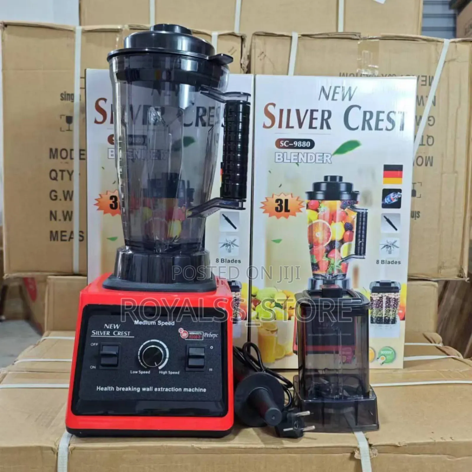 8000w Silver Crest Commercial Blender and Grinder (3l Jar)