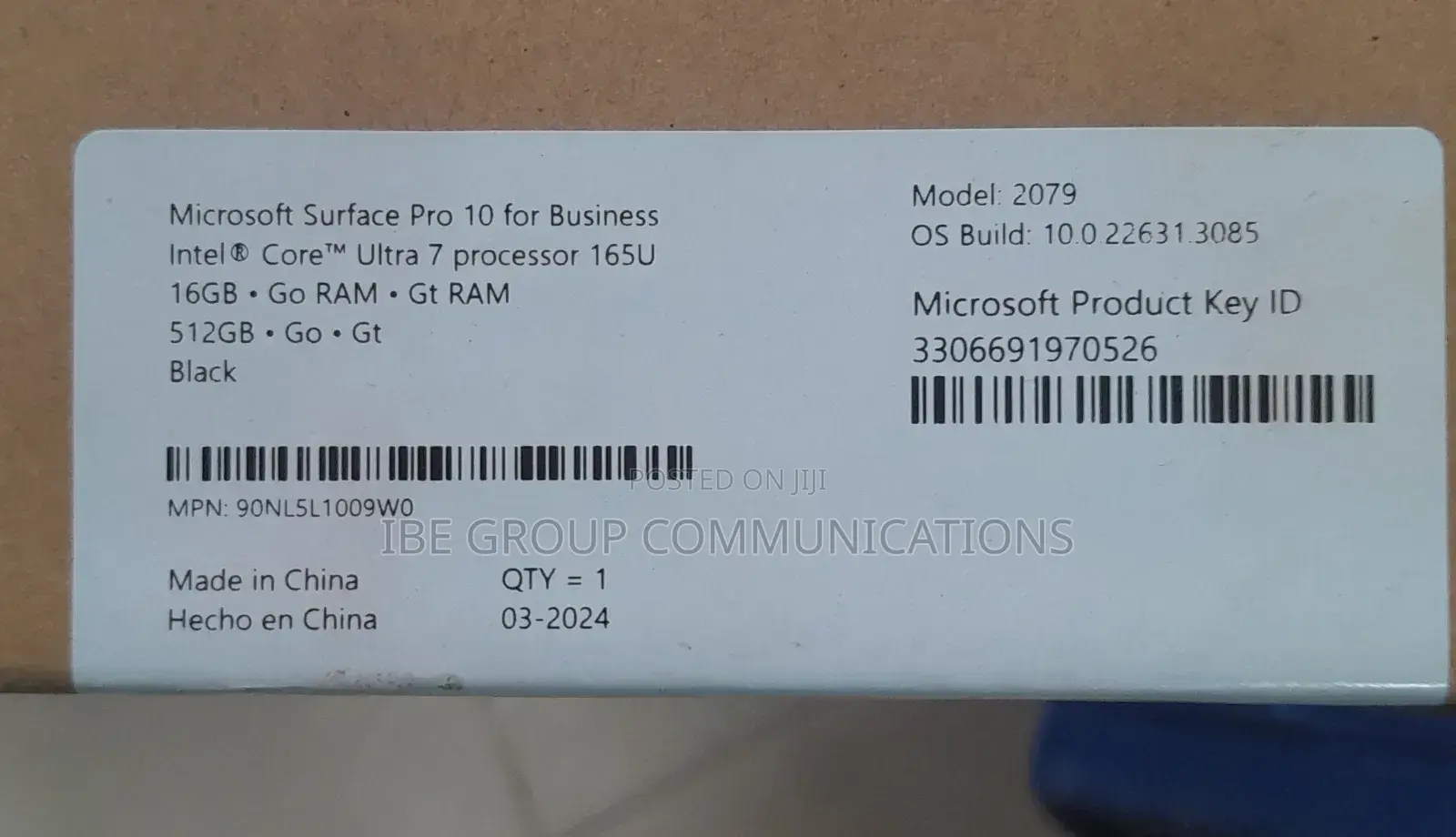 New Laptop Microsoft Surface Pro 16GB SSD 512GB