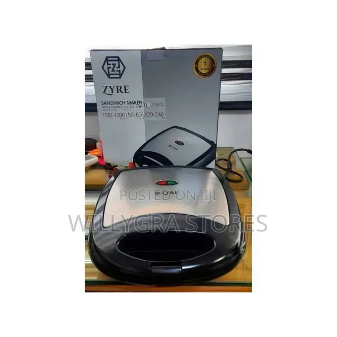 Zyre Two Slice Non-Stick Sandwich Toaster Machine