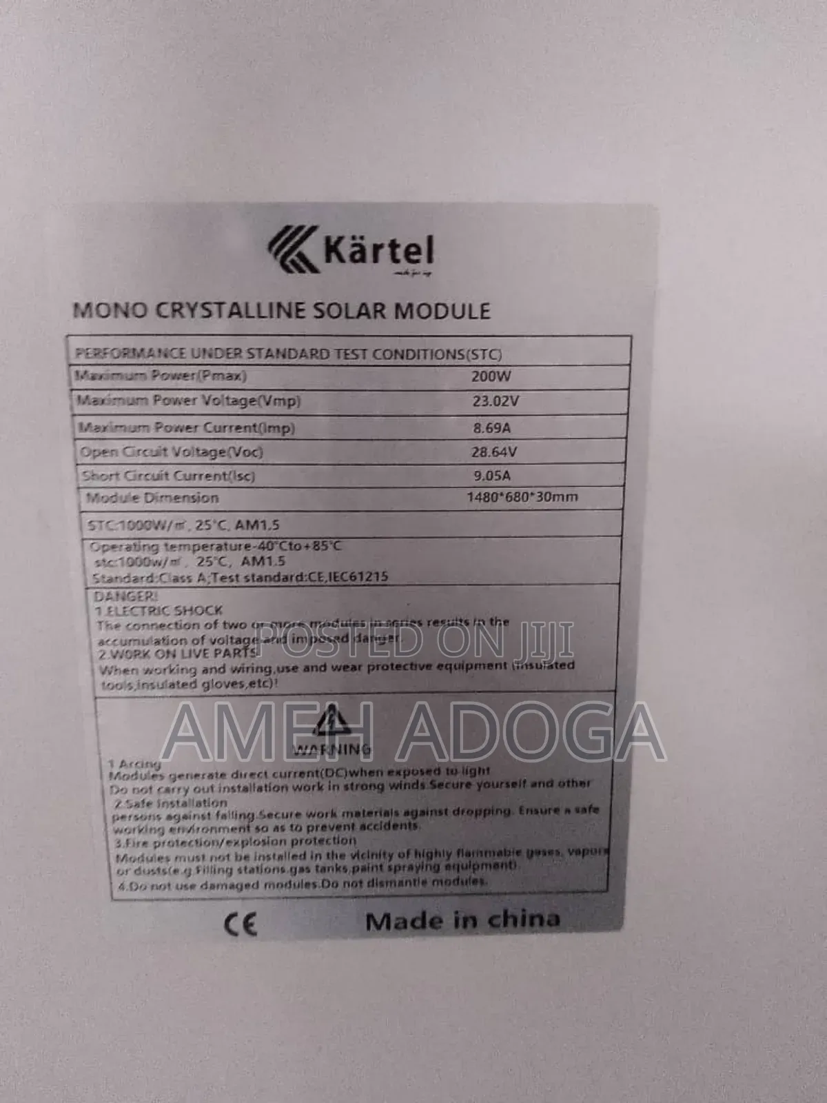 200w Mono Solar Panels With Free Delivery