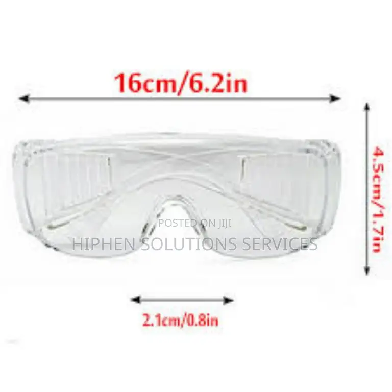 Safety Glasses With Clear Lens And Vented Temples