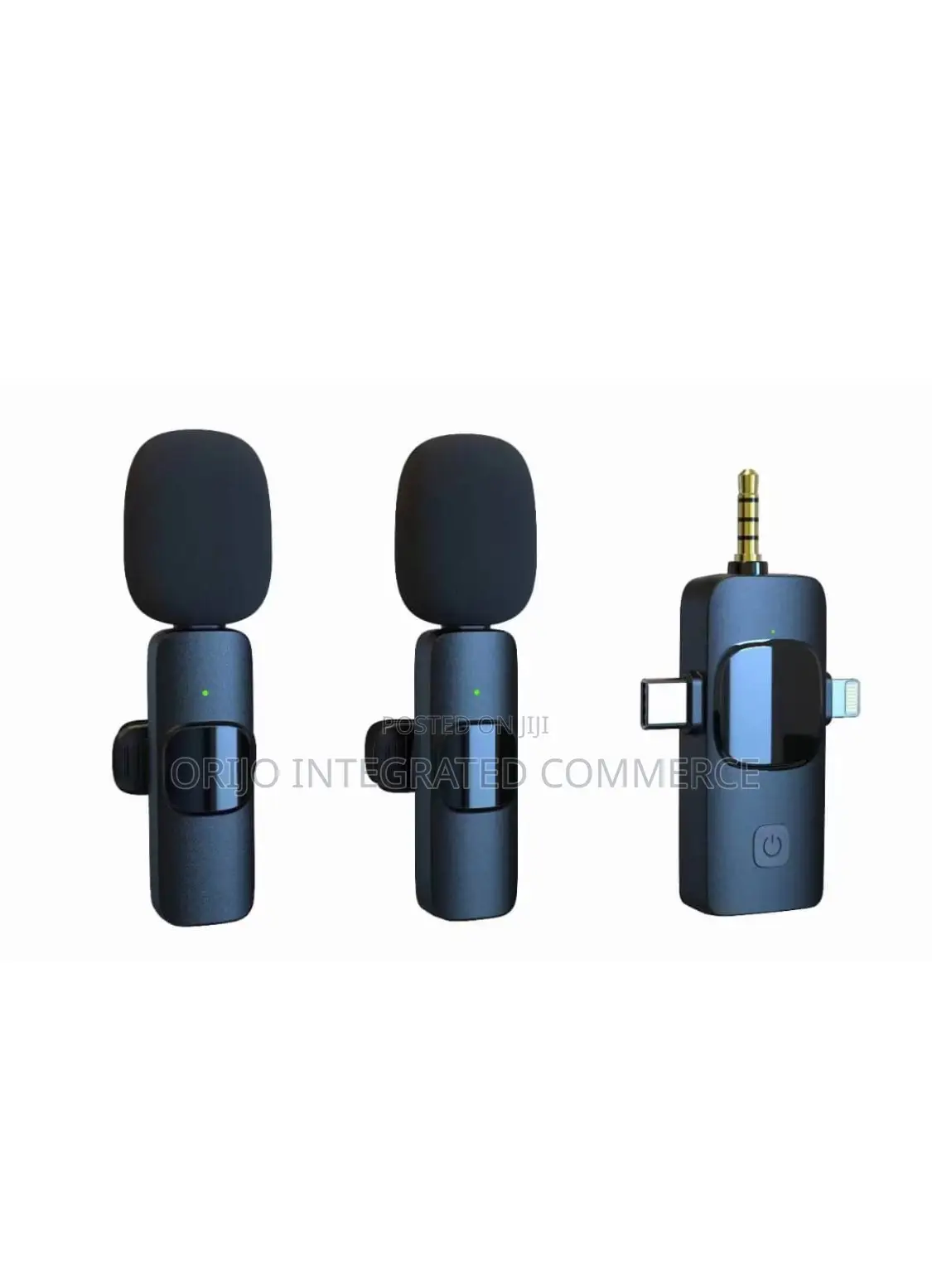 Dual Lapel Microphone for iPhone , Type C and Android(3in1)