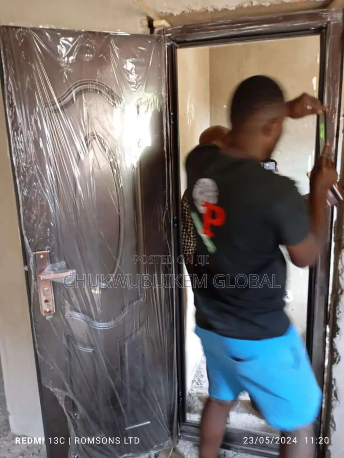 Standard Quality Steel Door 2/Half Toilet Door