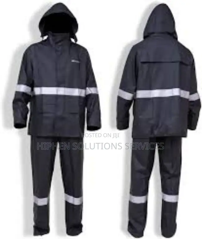 Unisex Rain Suit Waterproof With Hood For Work