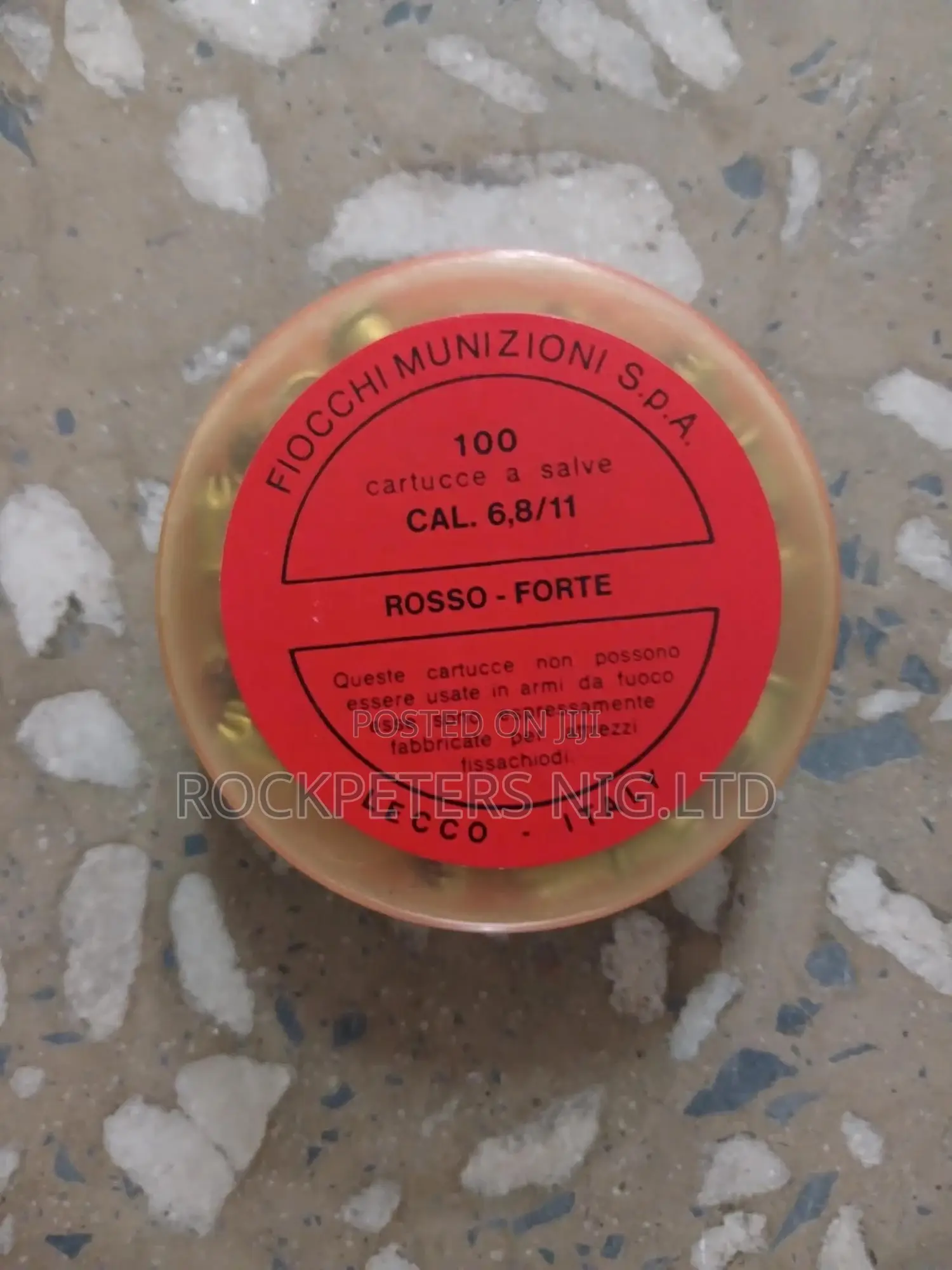100pc Fiocchi Munizioni Salve Nail Gun Cartridges Cal 6,8/11