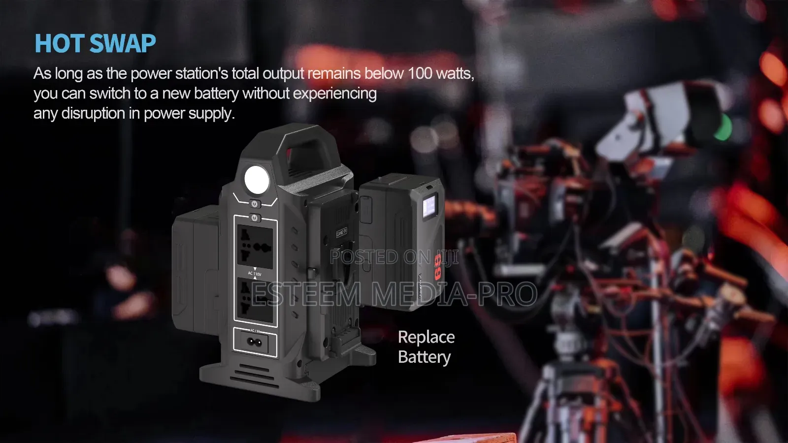 CAME-TV Dual v-Mount Battery Charger, Power Station and Powe