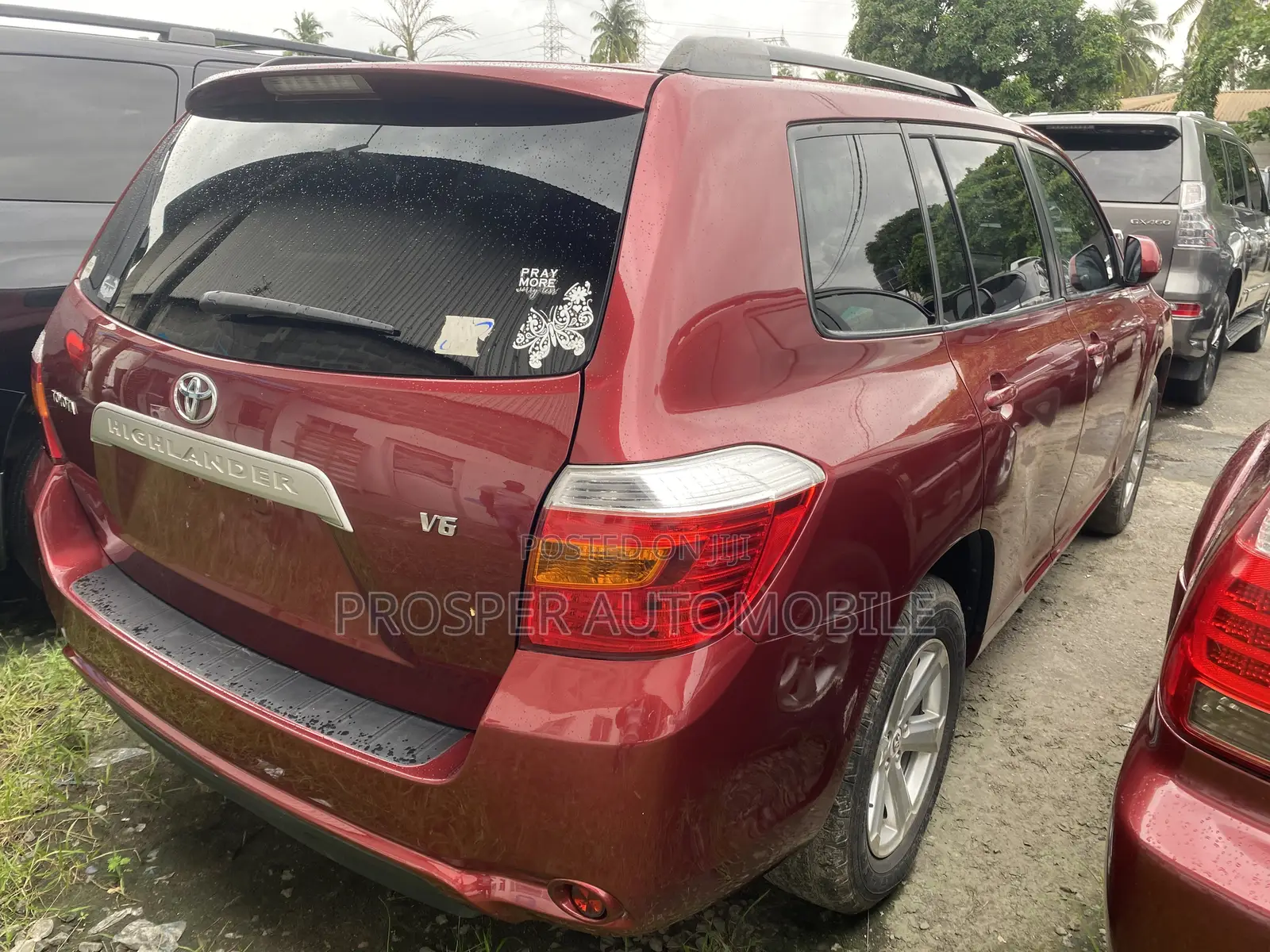 Toyota Highlander Limited 2008 Red