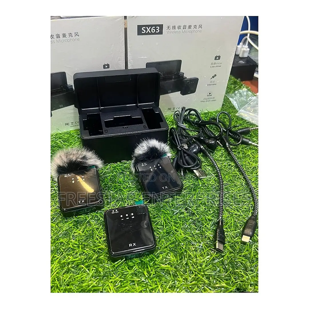 SX63 Wireless Lavalier Microphone. SX63 Lapel Mic.
