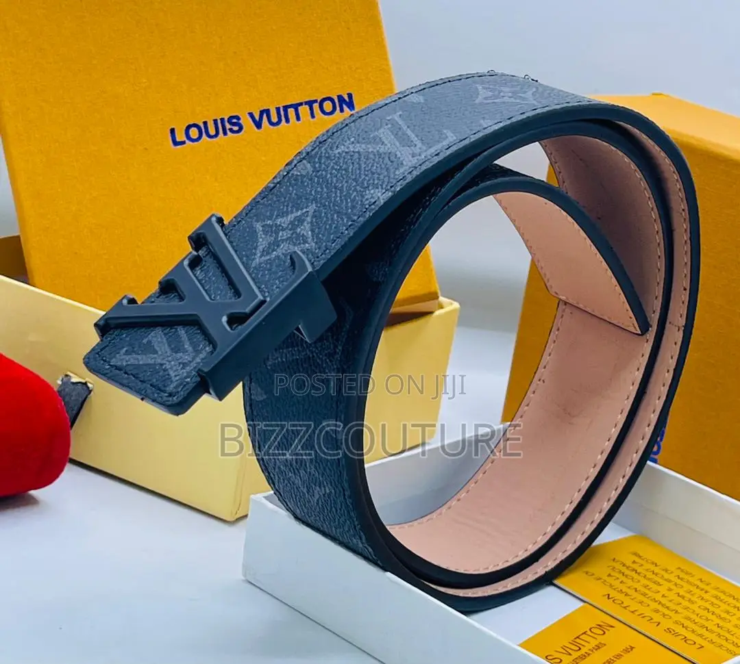 Original Louis Vuitton Black, Brown Leather Belt