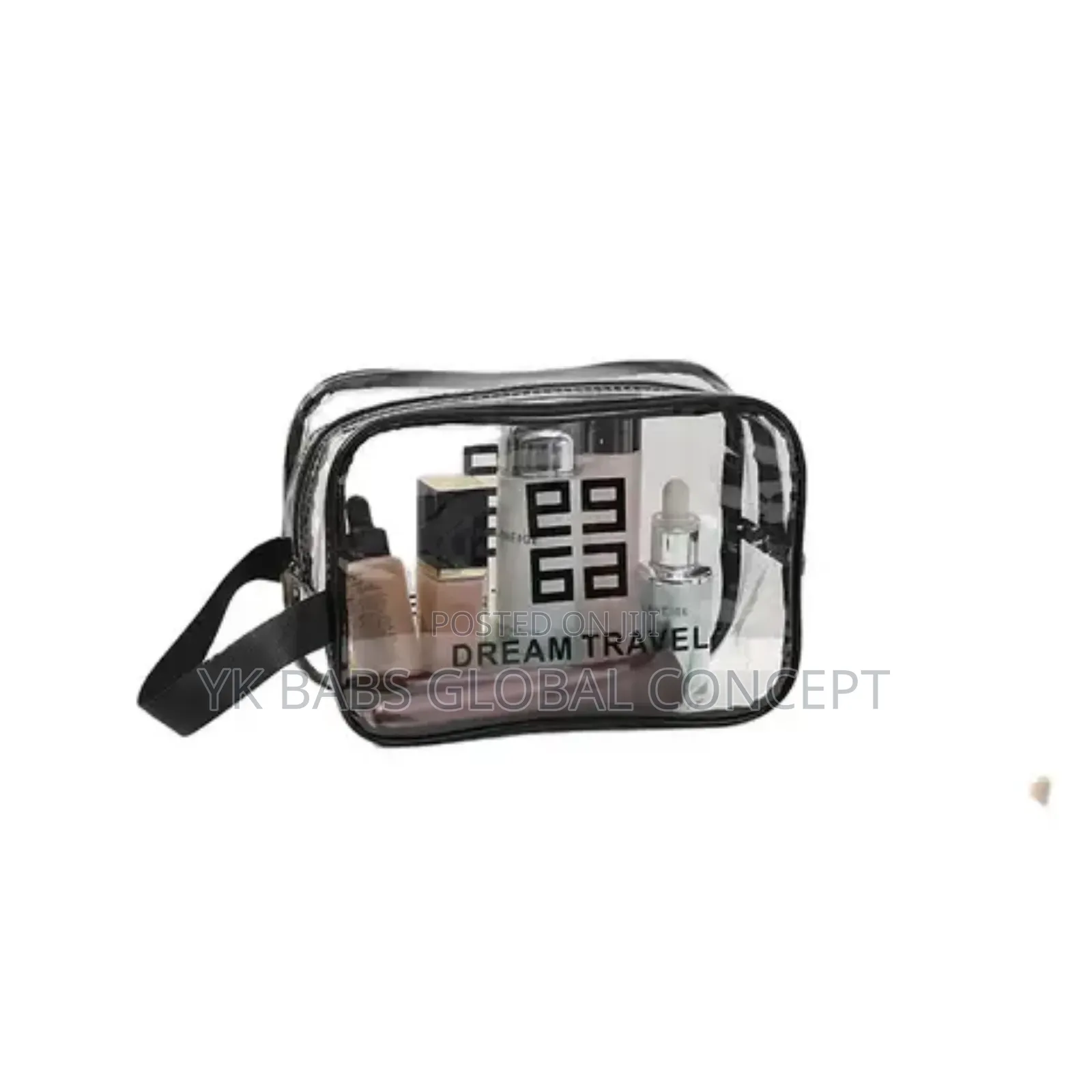 10 Pics Transparent Cosmetic Makeup Bags (Moq 5 Pic's)