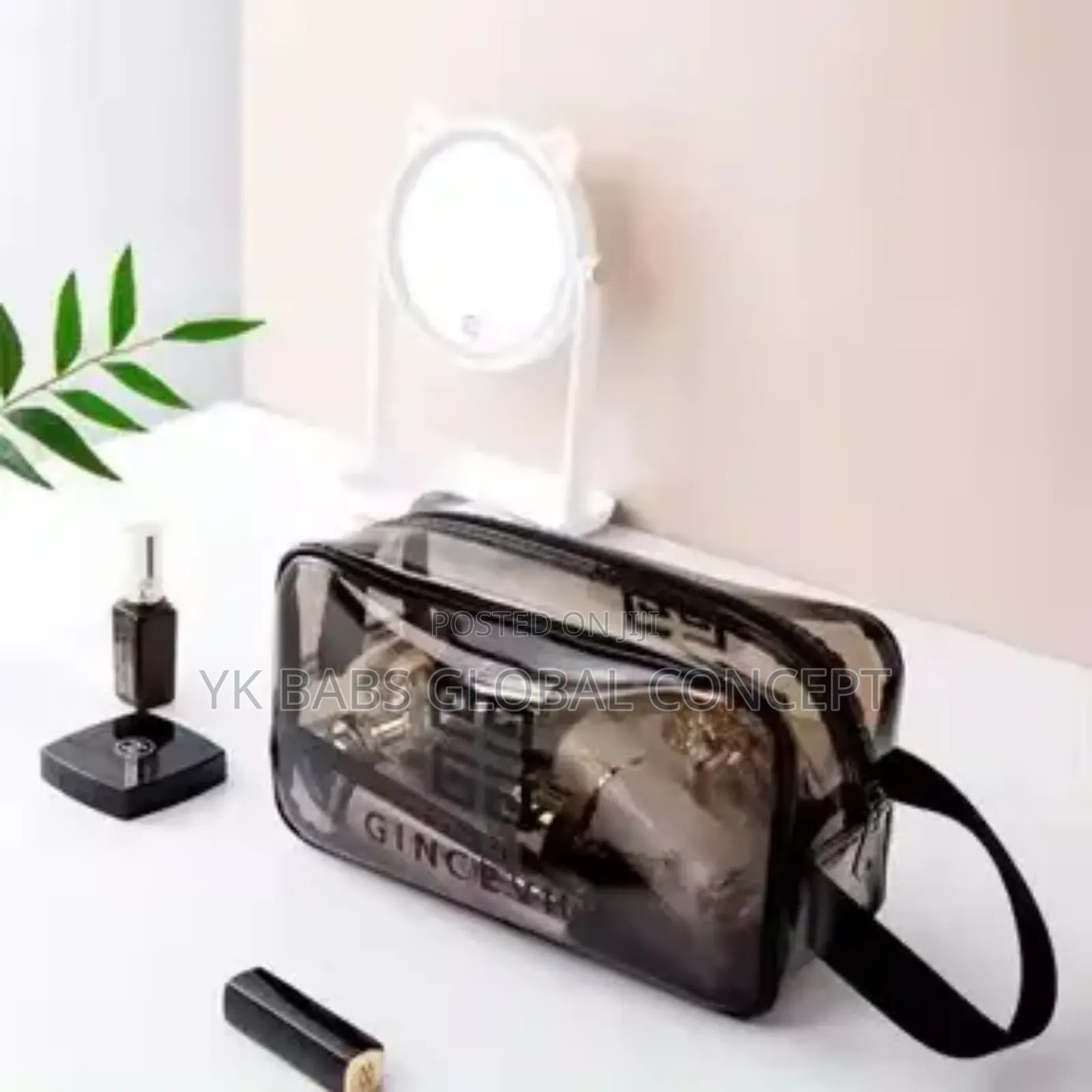 10 Pics Transparent Cosmetic Makeup Bags (Moq 5 Pic's)