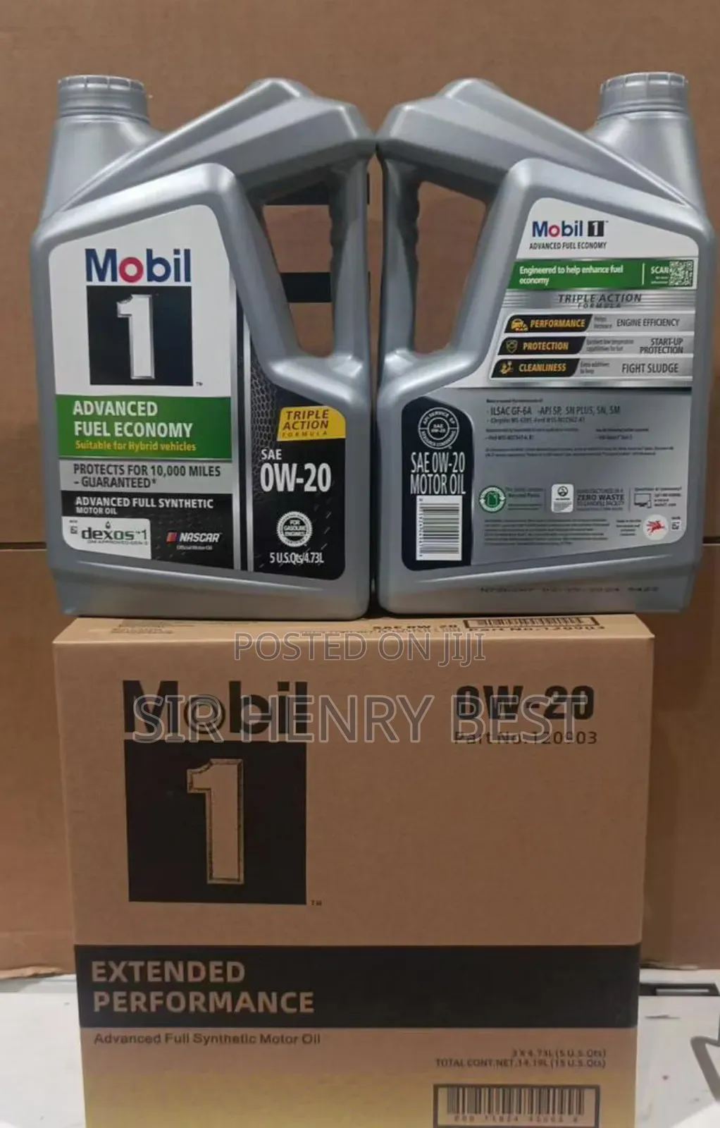 Mobil 1 0w 20 Advanced Fuel Economy Tripple Action Formula