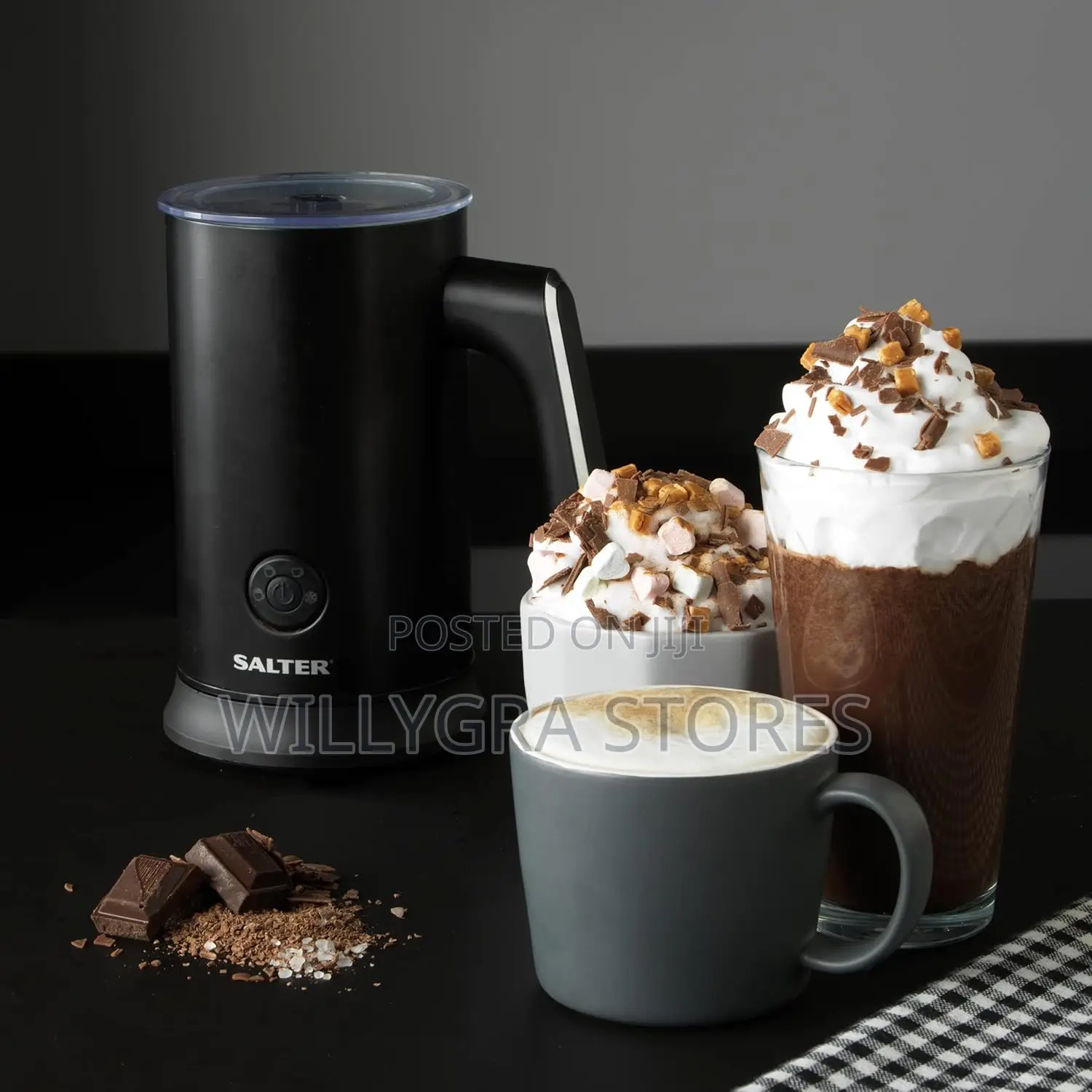 Salter Hot Chocolate Maker 4 -in-1 Automatic Milk Frother