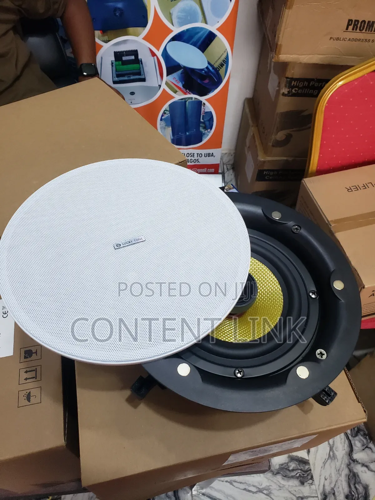 80 Watts Lucky Tone Frameless Ceiling/Pop Speaker