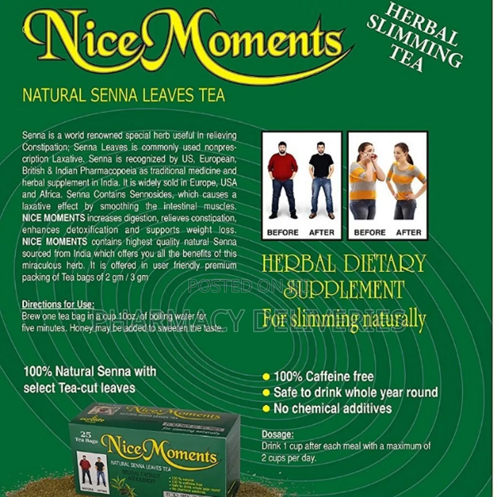 Nice MOMENT SLIMMING TEA For Women And Men Weight Loss Plan