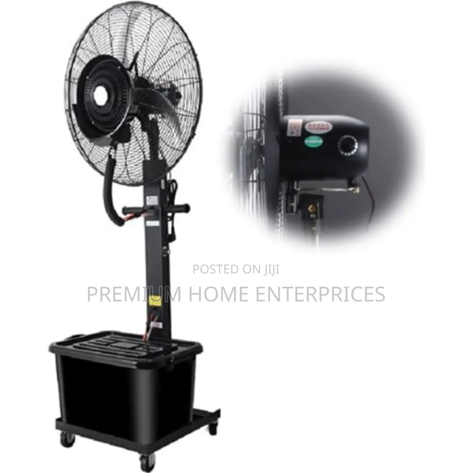 US 26inch Industrial Outdoor Cooling Water Mist Fan - 80W