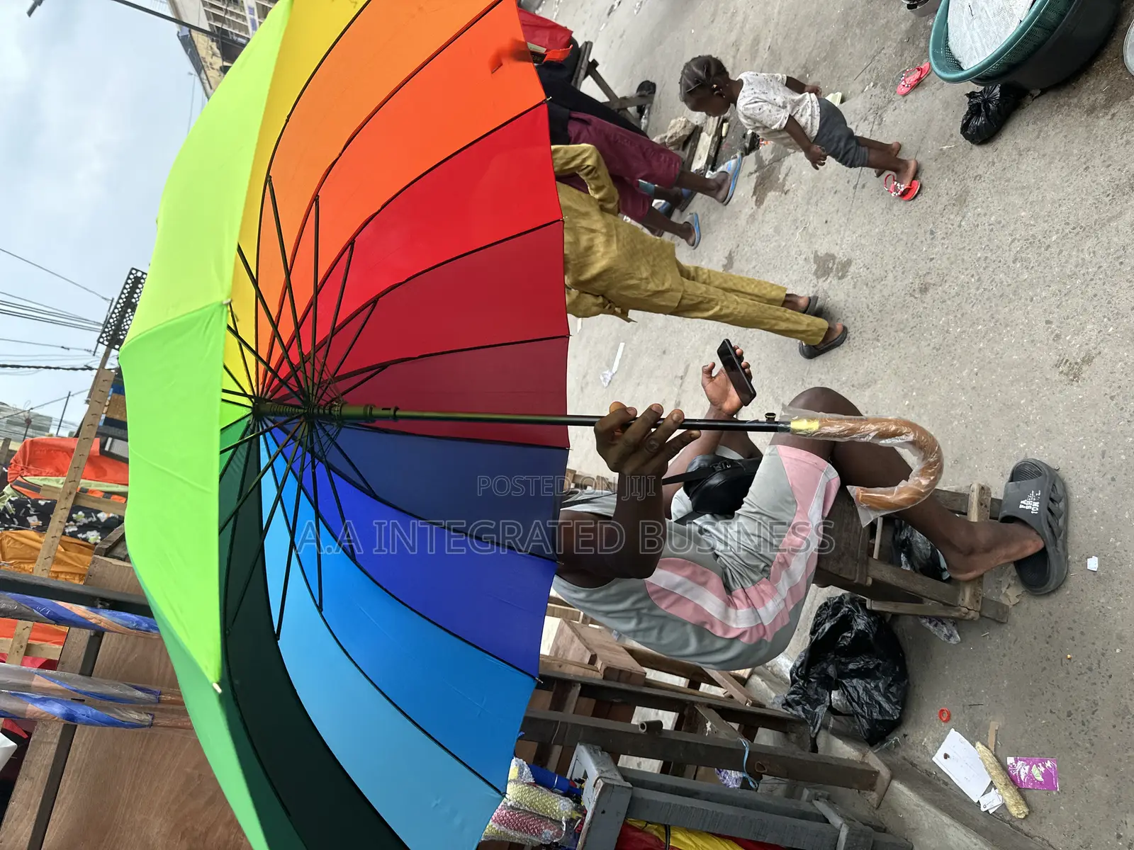 Rainbow Umbrella Big Size