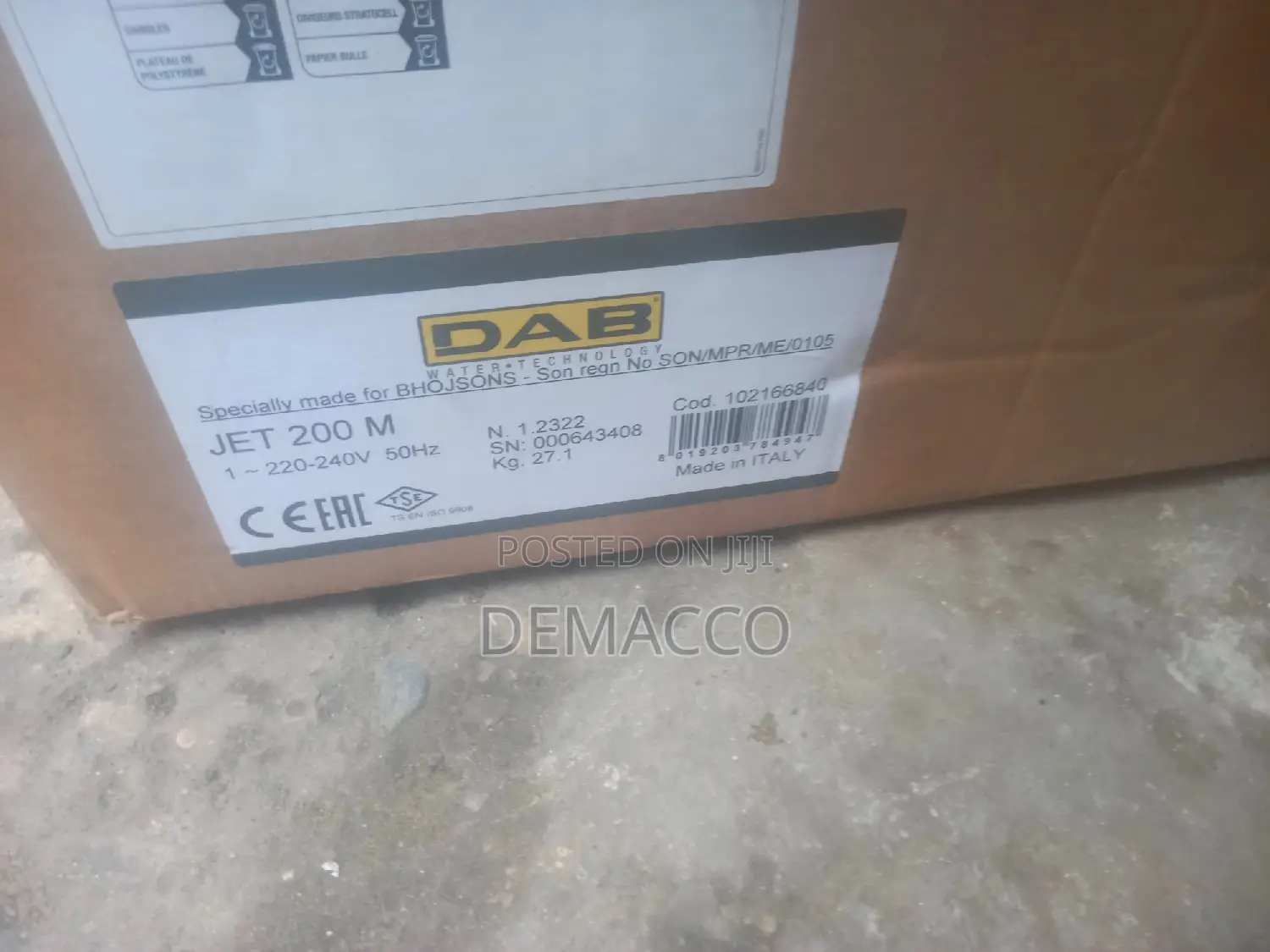 Dab Surface Pump Machine 2hp