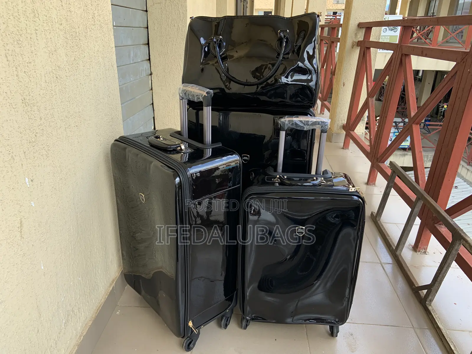 Set of Quality Imported Glossy Skin Travel Luggage