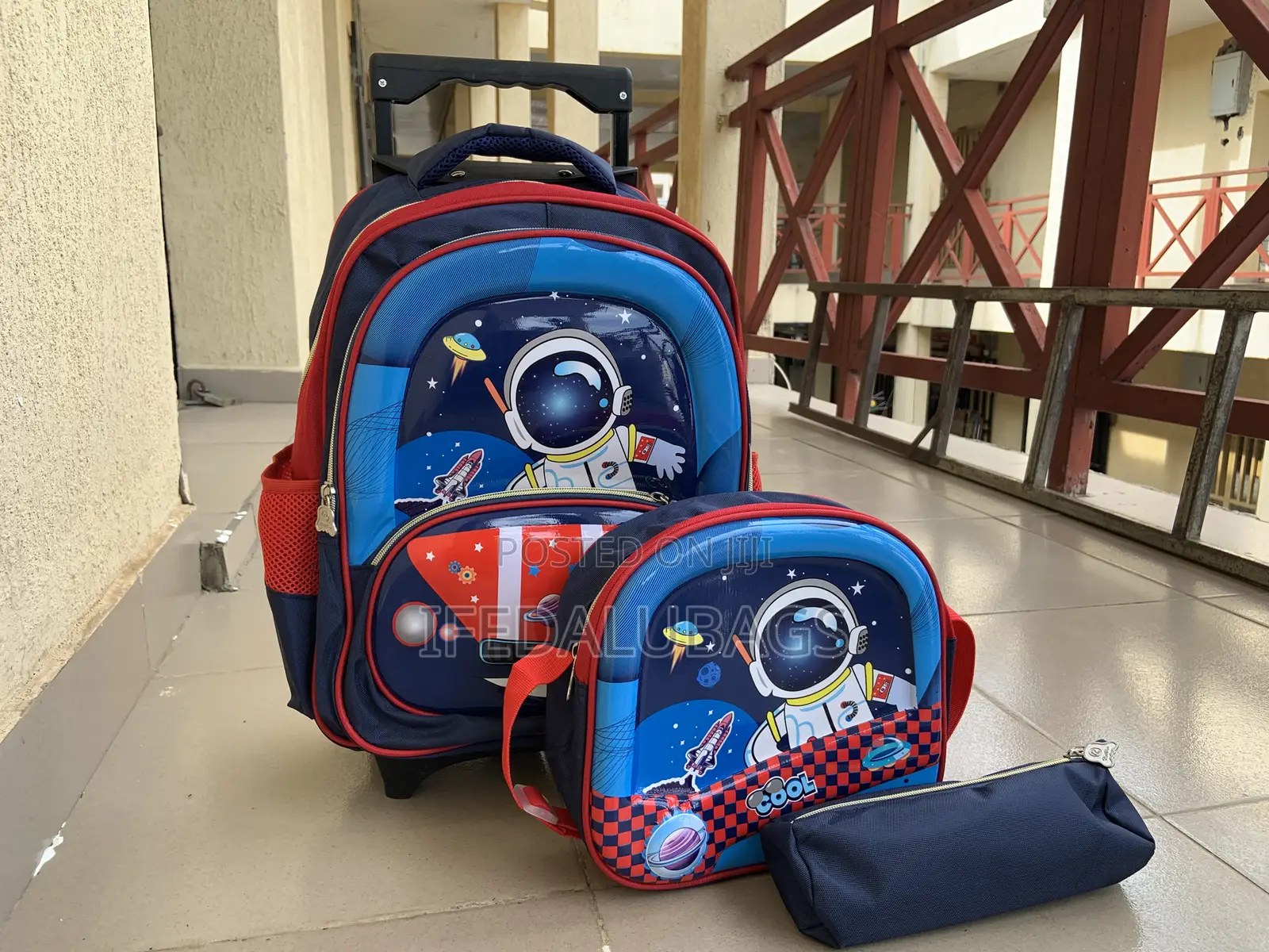 3n1 Kids Trolley School Bag