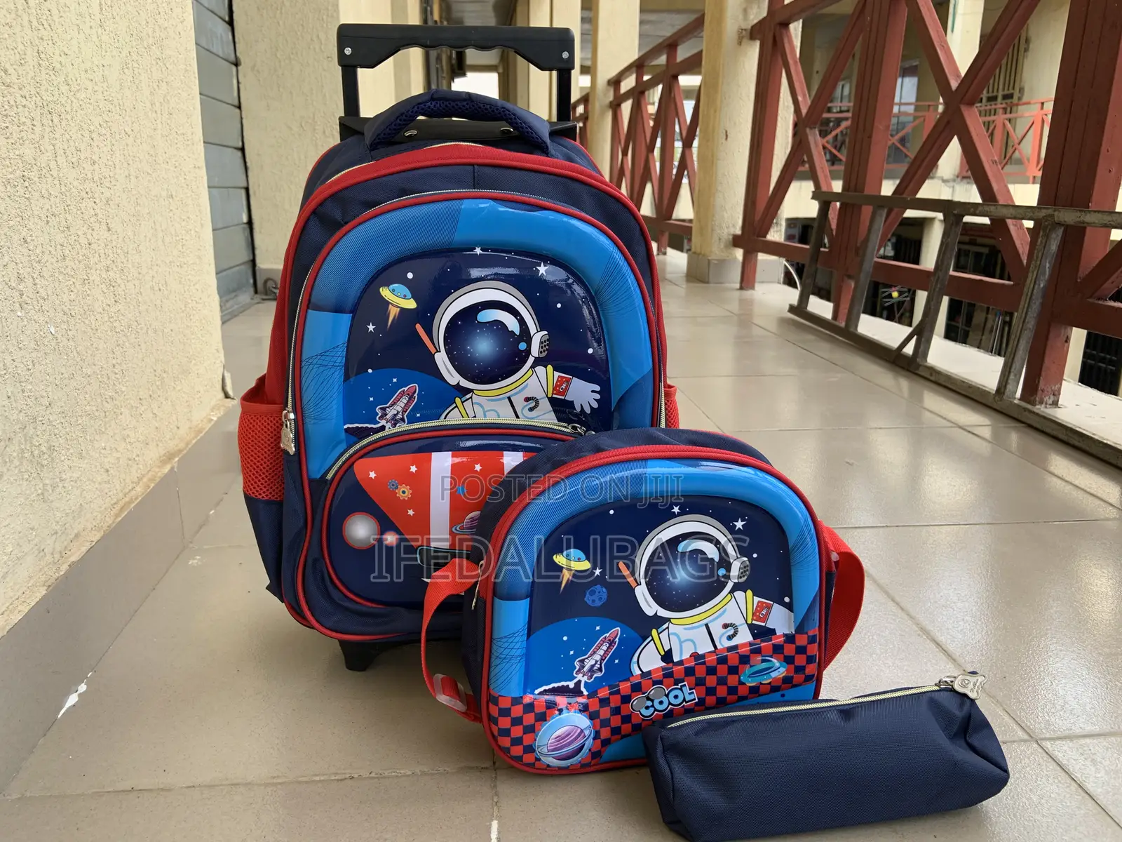 3n1 Kids Trolley School Bag