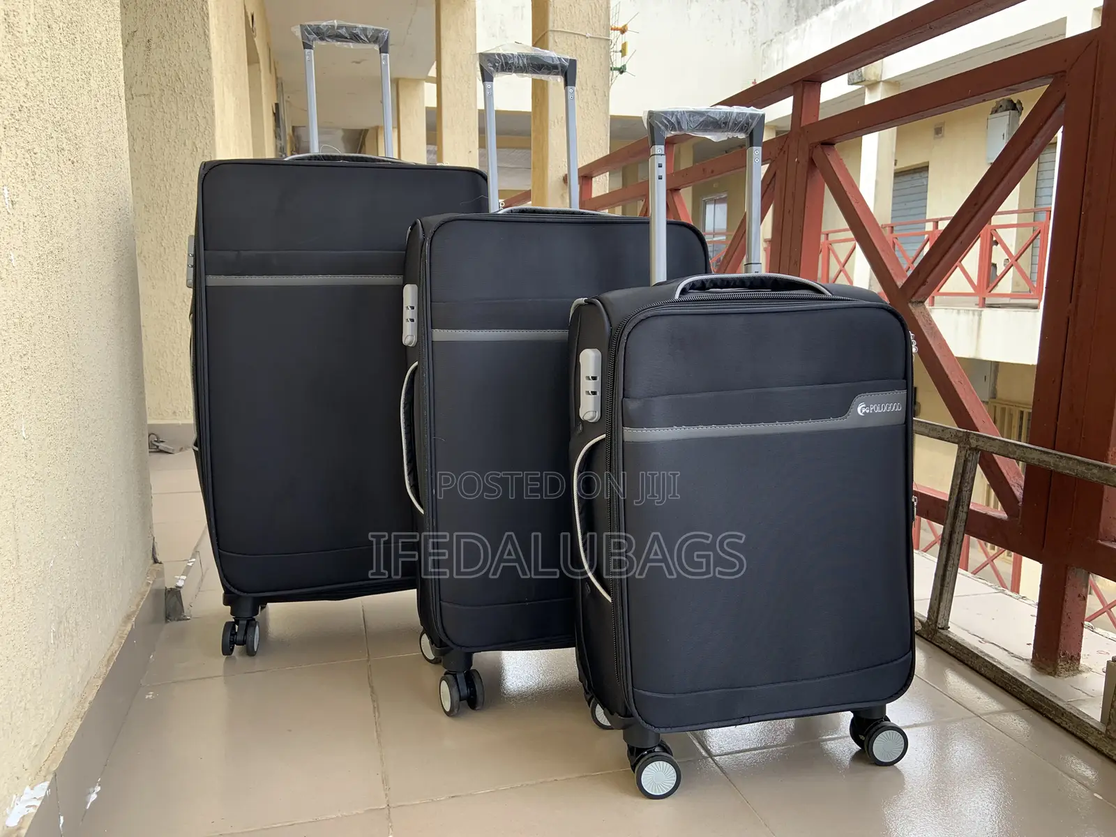 Set of Quality Black Travel Luggage