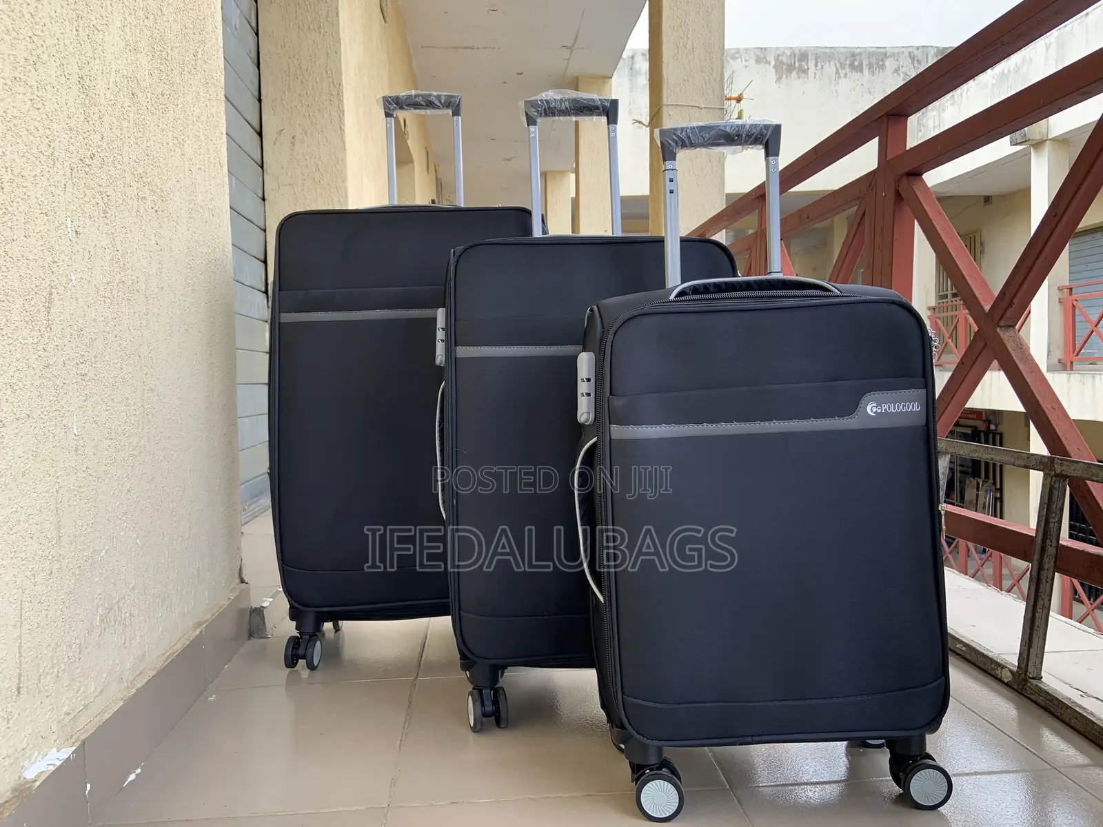 Set of Quality Black Travel Luggage