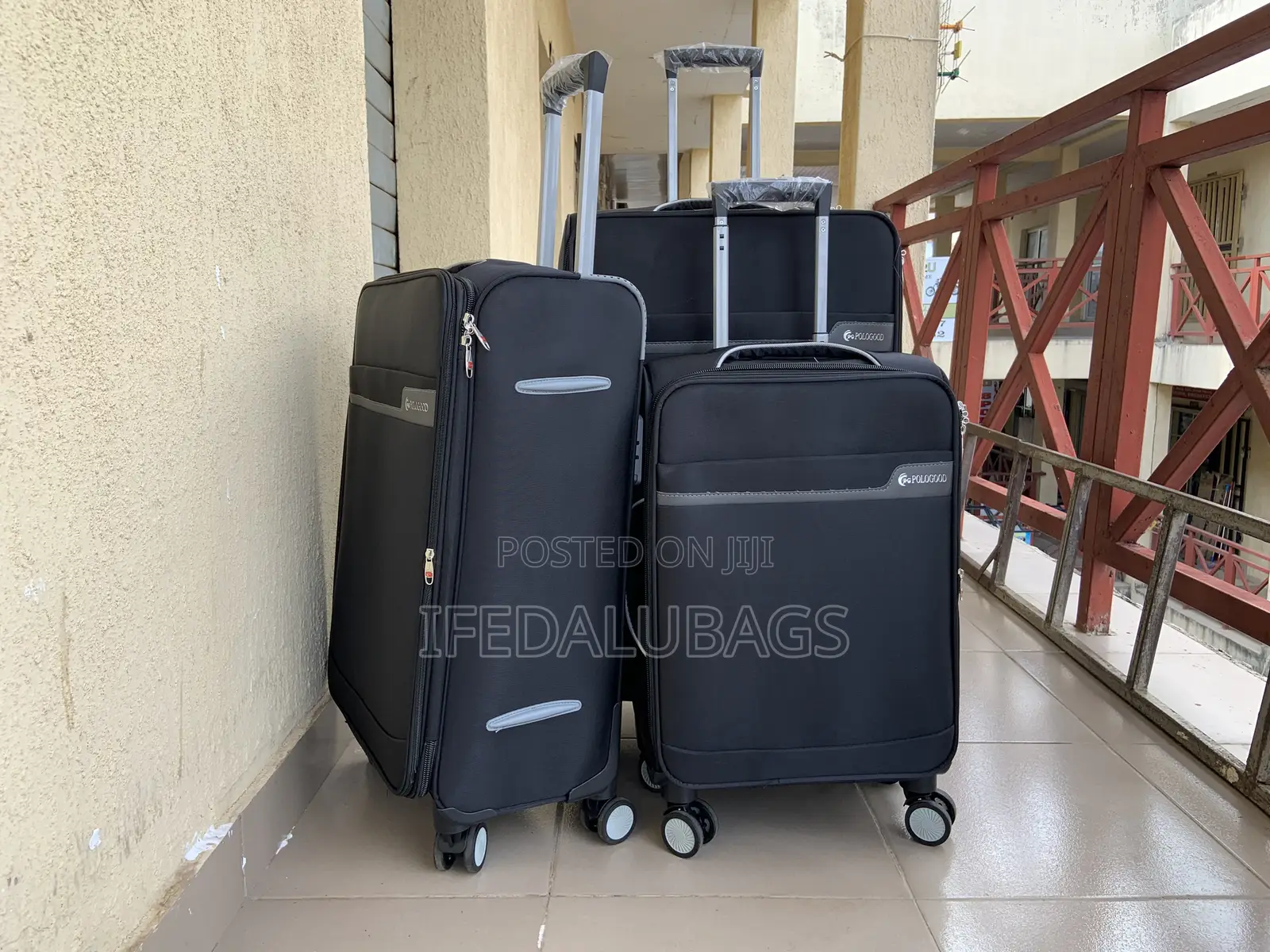 Set of Quality Black Travel Luggage