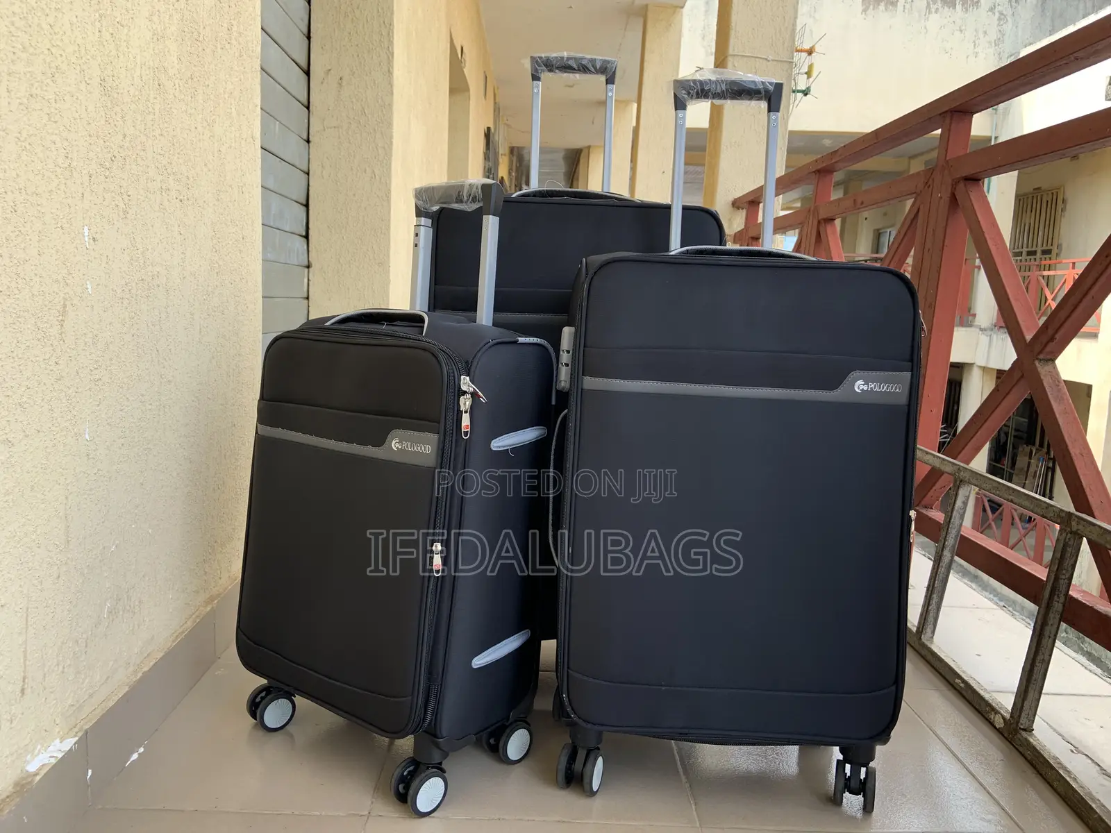 Set of Quality Black Travel Luggage