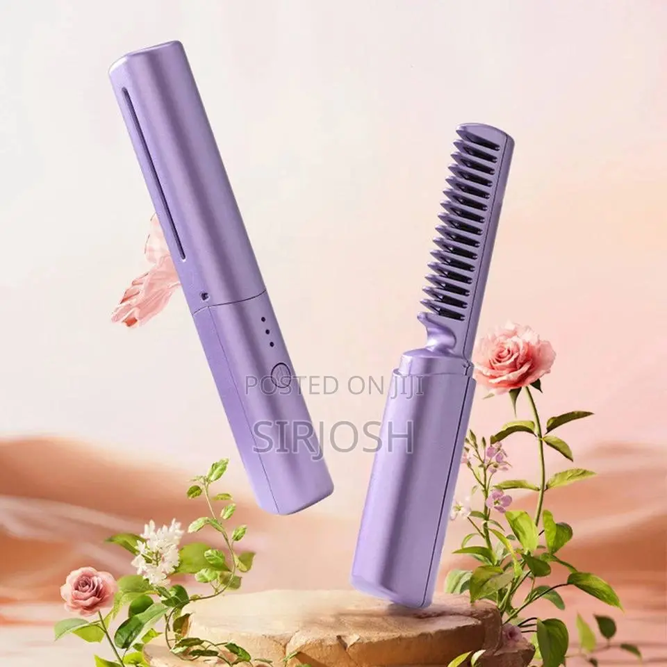 Rechargeable Hot Comb Hair Straightener