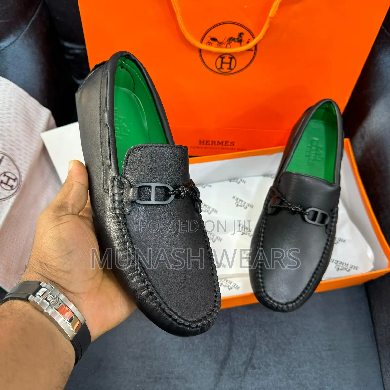 Luxury Hermes Loafers for Men