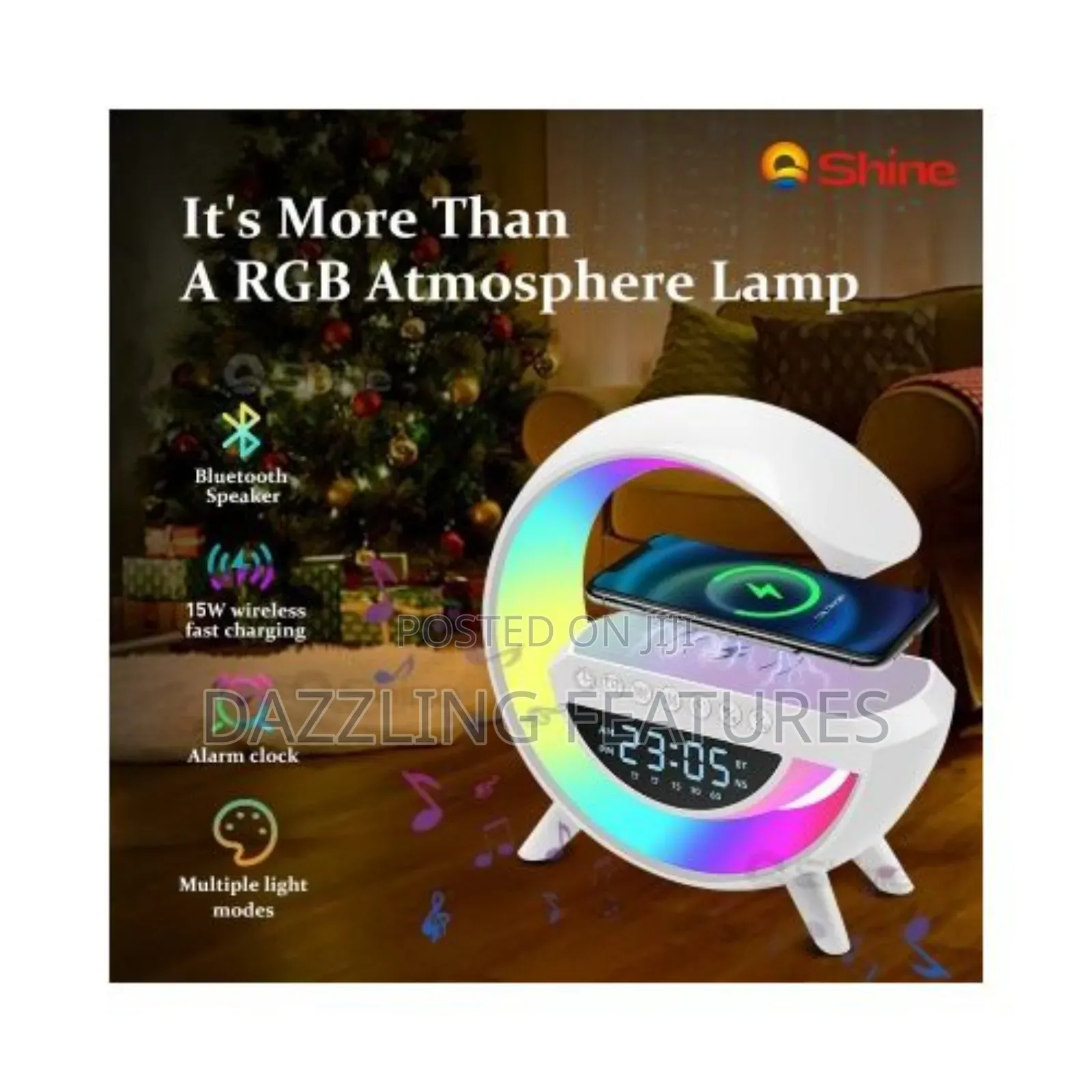 Bluetooth Speaker With Wireless Charging and RGB