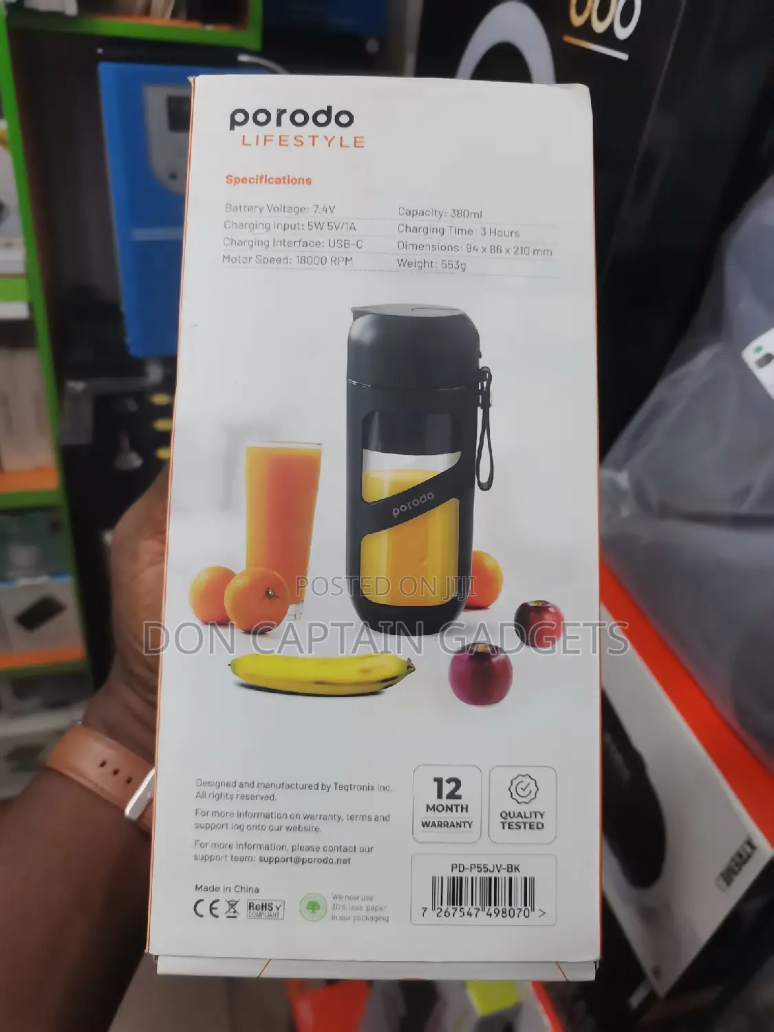 Porodo Vacuum Juice Smoothie Blender