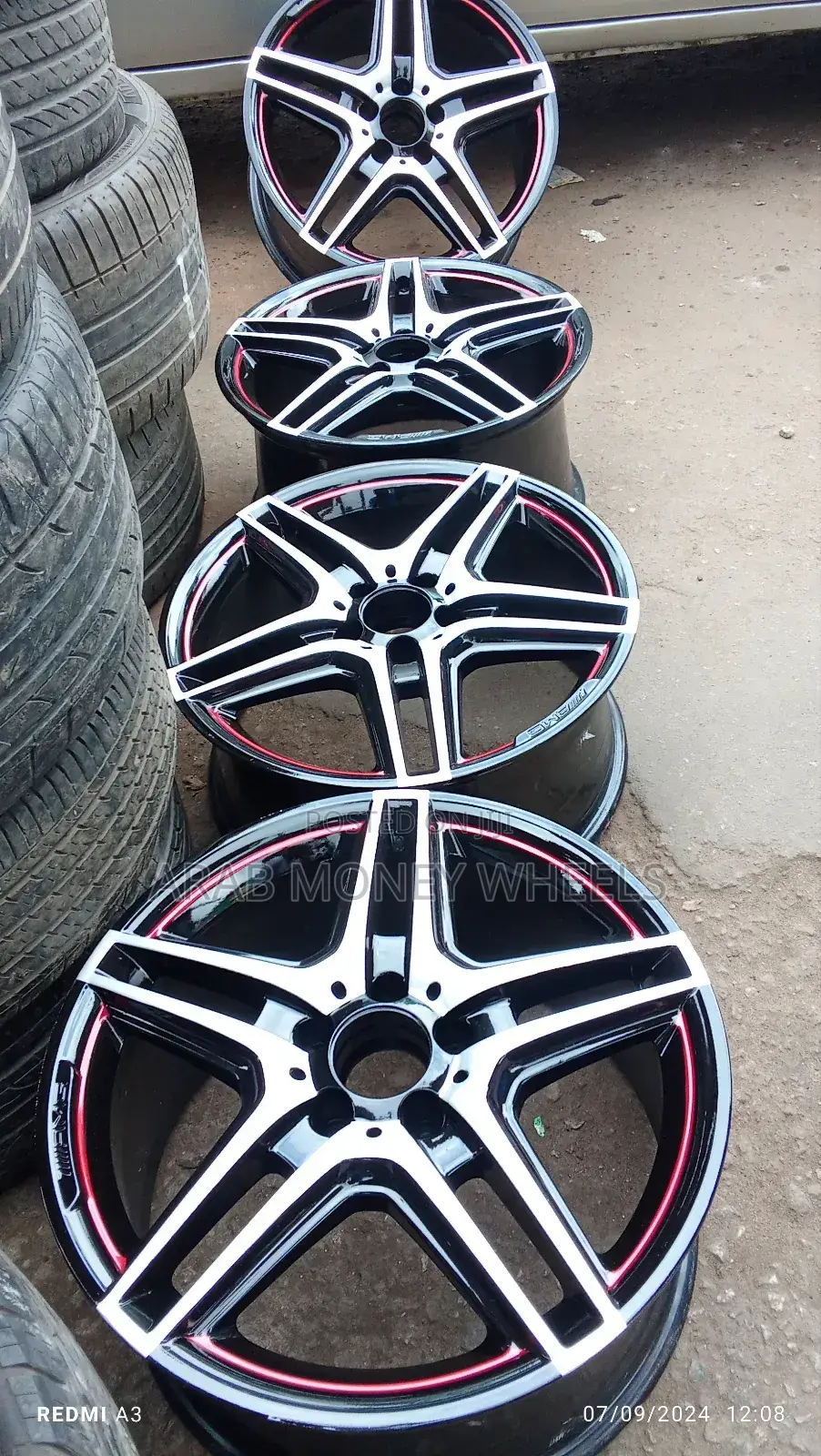 18 Inch Black an Silver Wheels